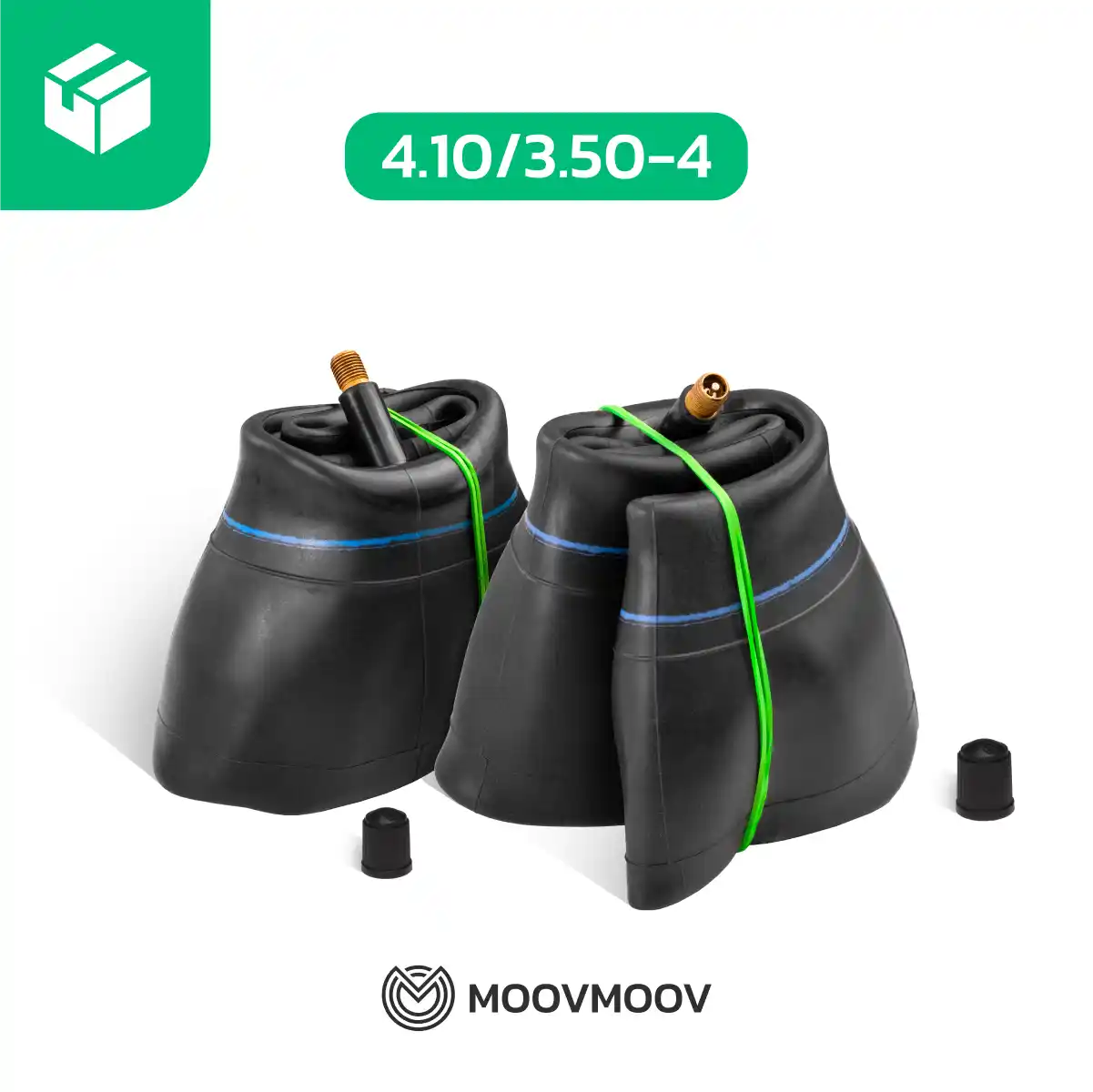 2 cámaras de aire 4.10/3.50-4 carrito de jardín válvula recta