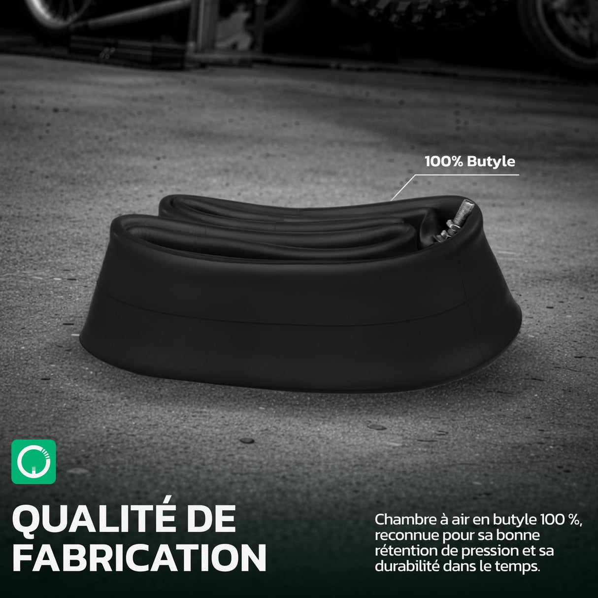 Chambre à air 3.00/3.25-21 renforcée 3mm valve droite (TR6)