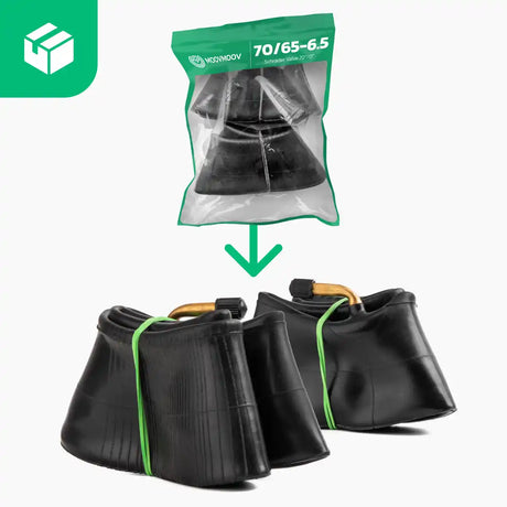 Cámara de aire 10 pulgadas válvula acodada 70/0