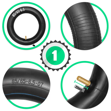 Cámara de aire 10 pulgadas válvula recta