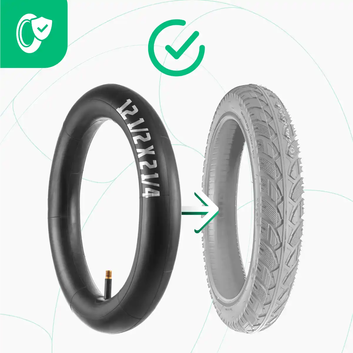 Cámara de aire 12 pulgadas cochecito