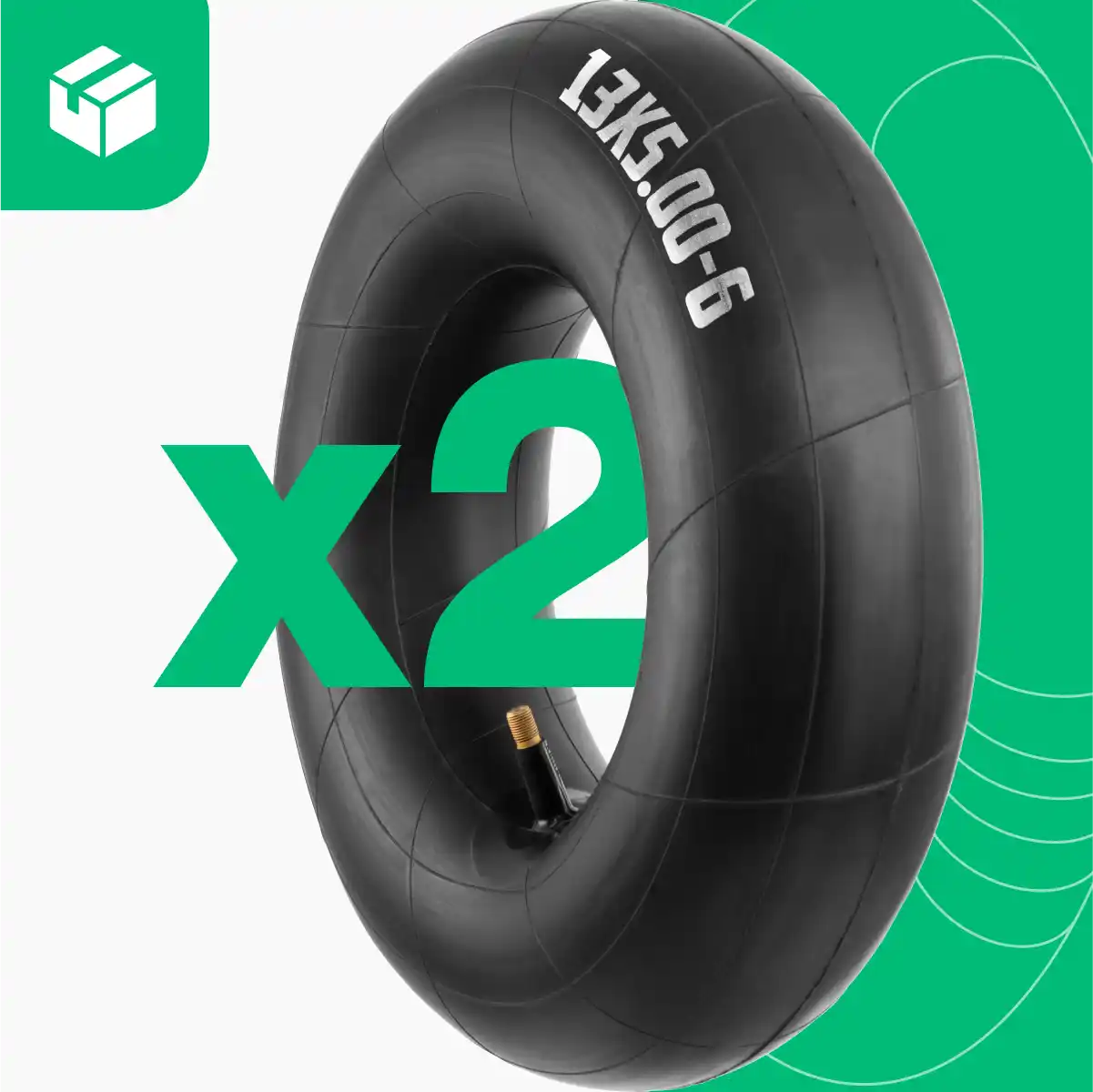 Cámara de aire 13 pulgadas cortacésped válvula recta