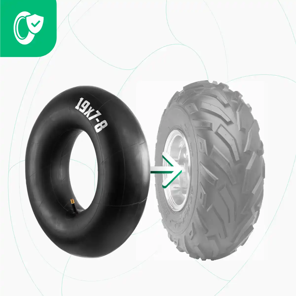 Cámara de aire 19 pulgadas tractor cortacésped