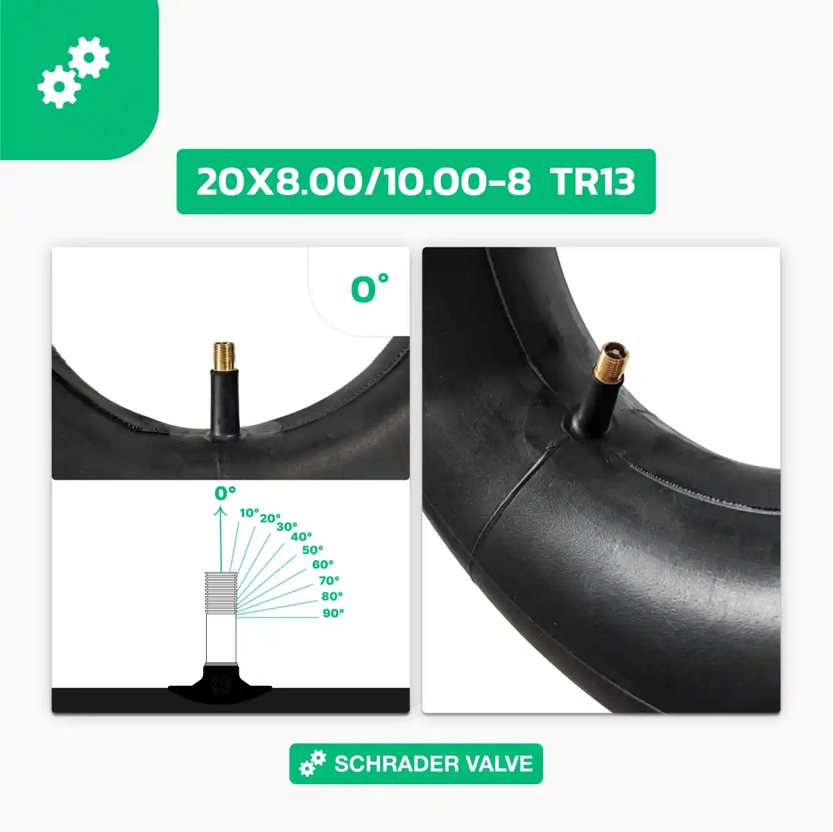 Cámara de aire 20 pulgadas tractor cortacésped