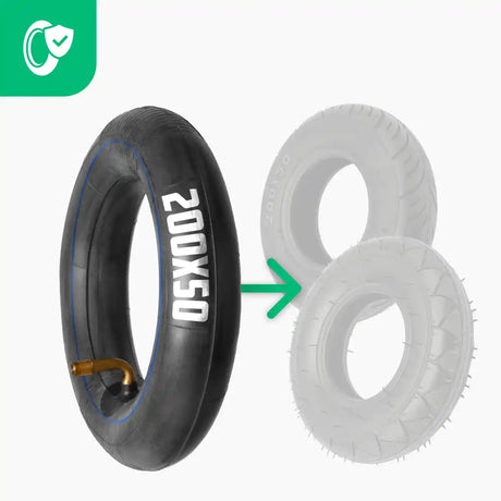 Cámara de aire 200 50 válvula acodada 90