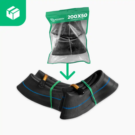 Cámara de aire 200 x 50 scooter válvula acodada