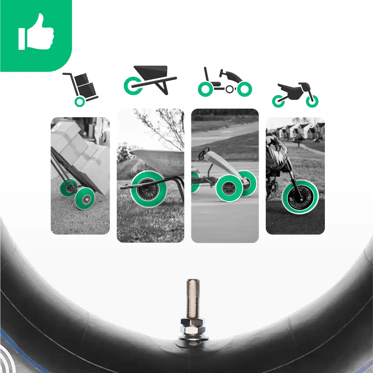 Cámara de aire 3.50-8