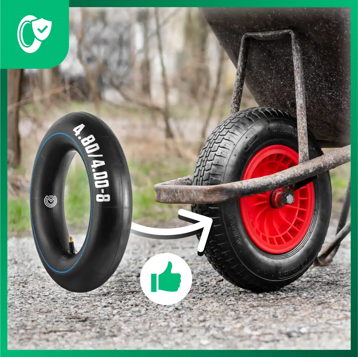 Cámara de aire 4.80/4.00-8 carretilla