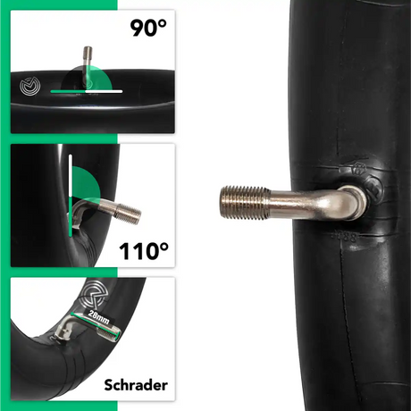 Cámara de aire 8 1/2x2 156 válvula acodada