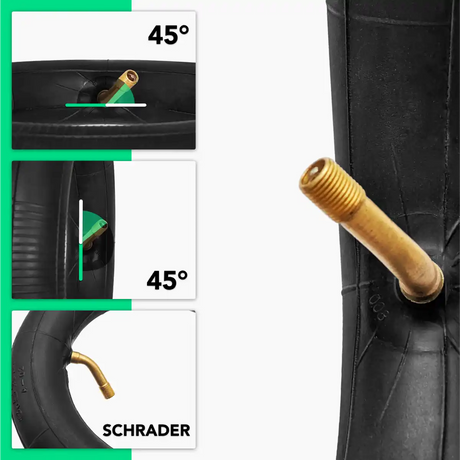 Cámara de aire 8 5 x2 válvula acodada schrader