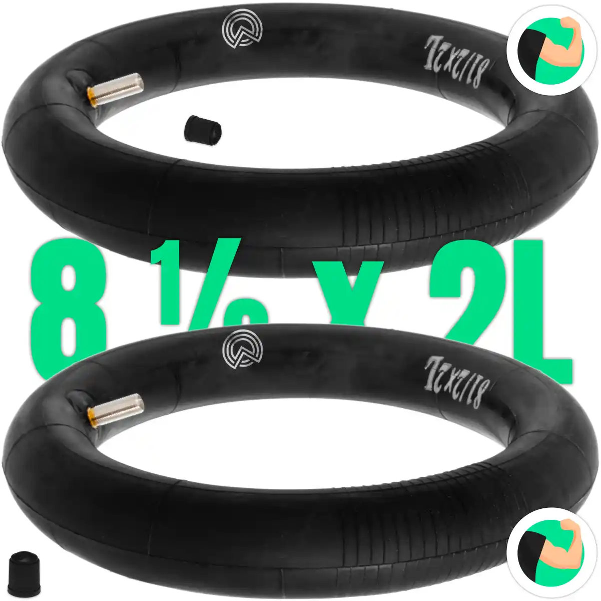 Cámara de aire 8 pulgadas válvula recta