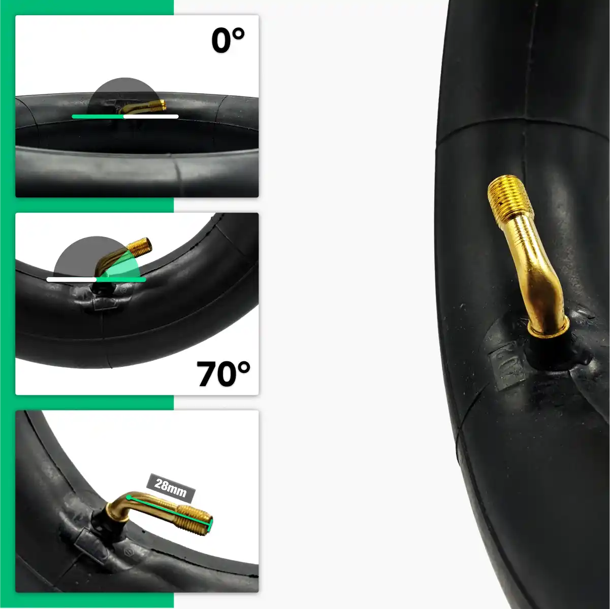 Cámara de aire 85 65 6 5 válvula acodada