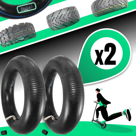 Cámara de aire 90/65-6.5 scooter eléctrico válvula acodada