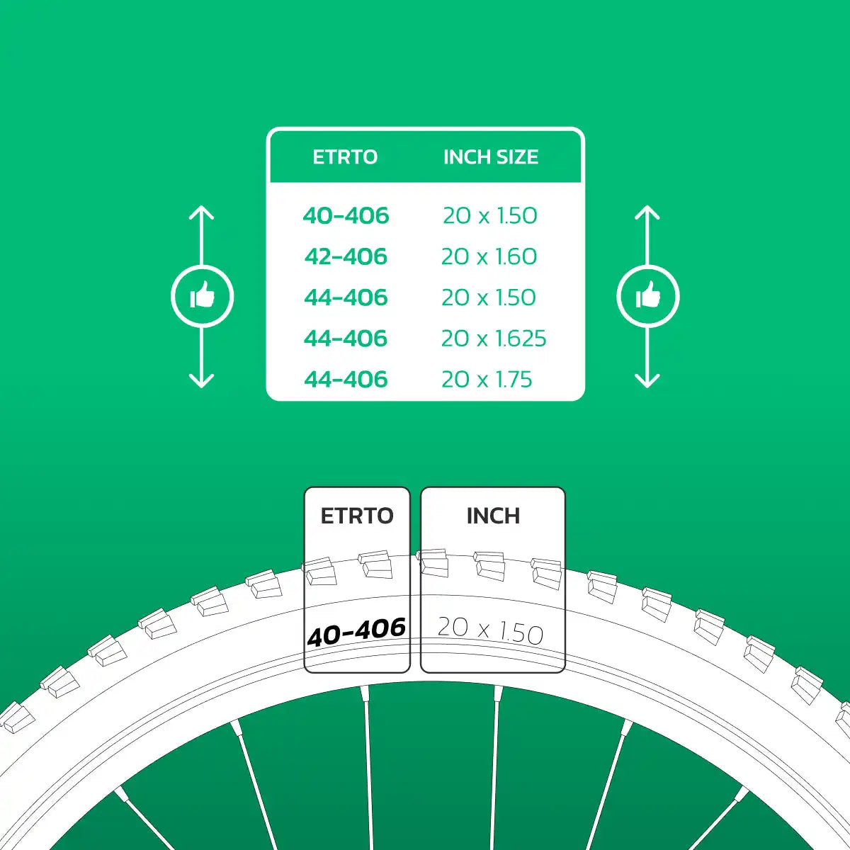 Cámara de aire compatible 20x1.50 > 1.75 bicicleta infantil