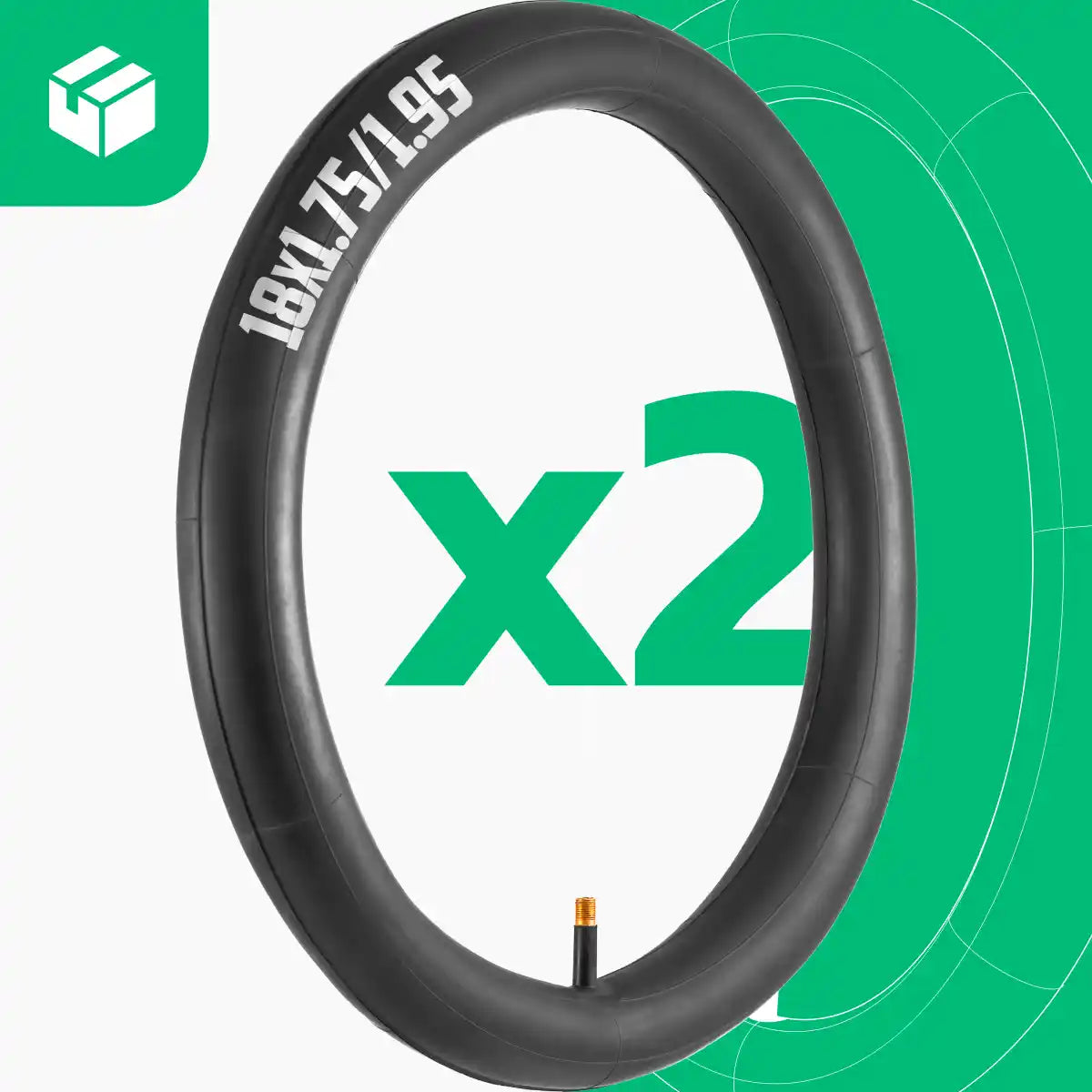 Cámara de aire para bicicleta sin pedales de 18 pulgadas