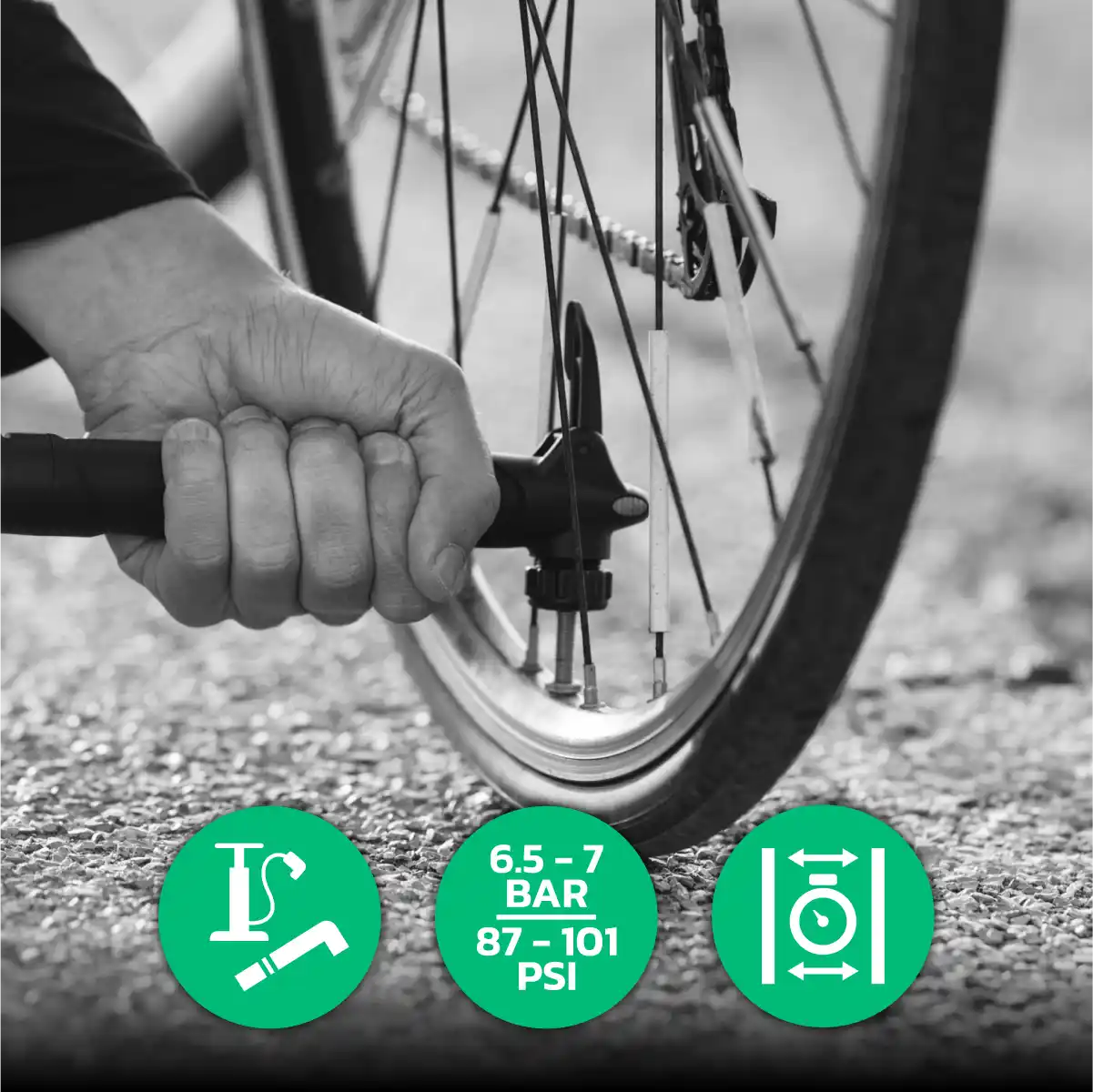 cámara de aire neumático bicicleta de carretera 700cx18-25 válvula presta 60mm