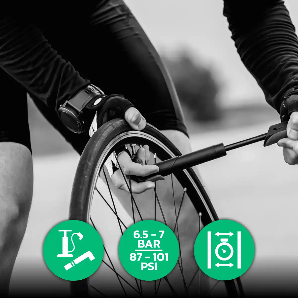 Cámara de aire neumático bicicleta de carrera 700cx18-25 válvula presta 80mm