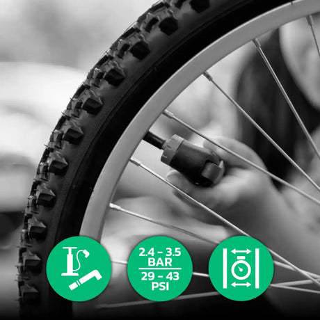 Cámara de aire neumático bicicleta plegable 20x2.25 > 2.40 válvula schrader