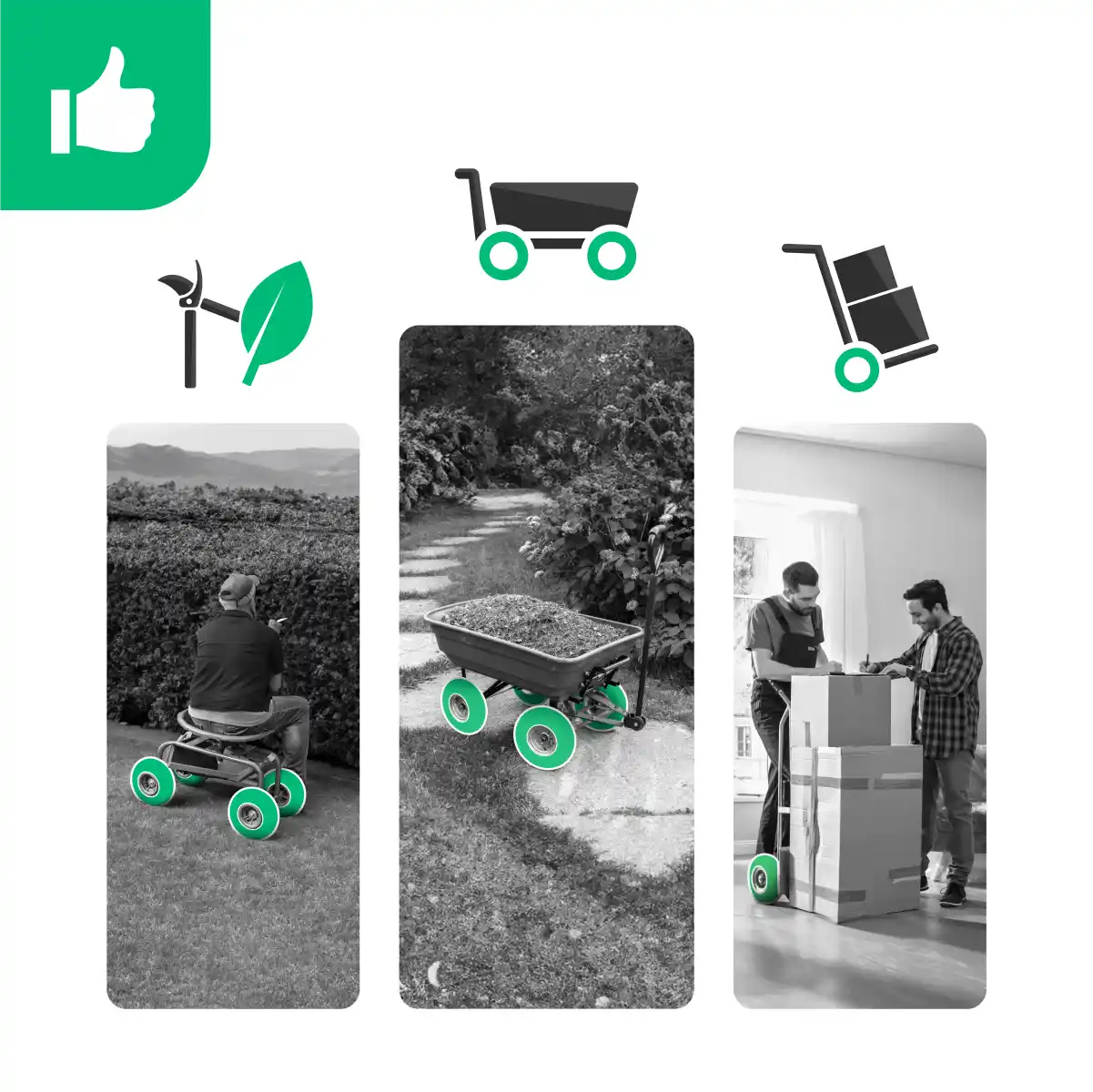 Cámara de aire para neumático carretilla 4 10