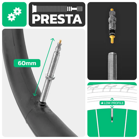 Cámara de aire para bicicleta 700cx28-32 válvula presta 60mm