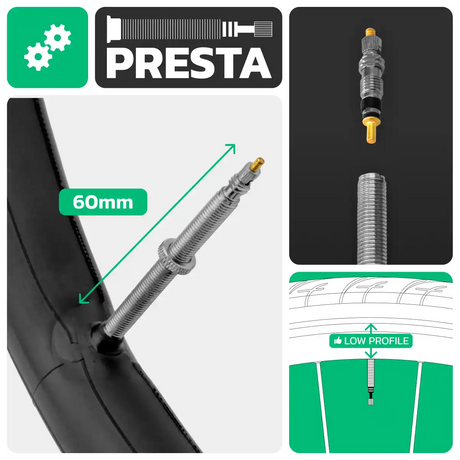 Cámara de aire para bicicleta 700cx35-43 válvula presta 60mm
