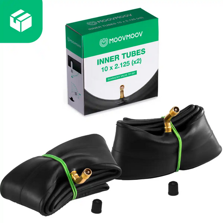 Cámara de aire patinete 10x2.125 válvula acodada