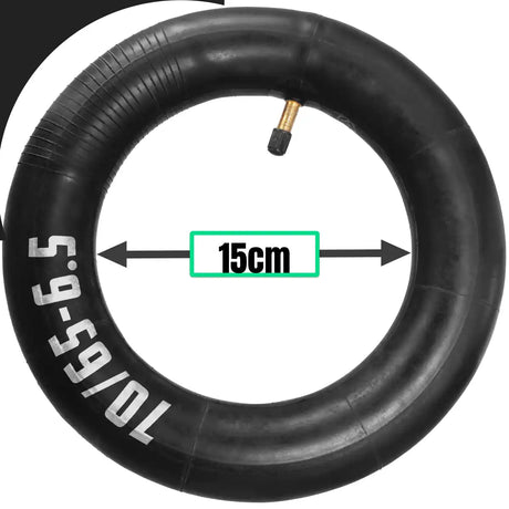 Cámara de aire patinete eléctrico válvula recta 70/65-6.5