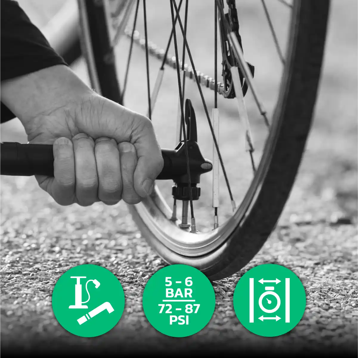 Cámara de aire bicicleta de carretera 700cx35-43 válvula presta 60mm