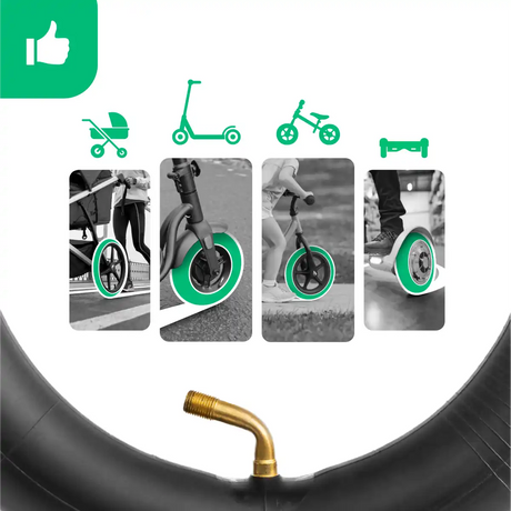 Cámara de aire 10 pulgadas válvula acodada 70