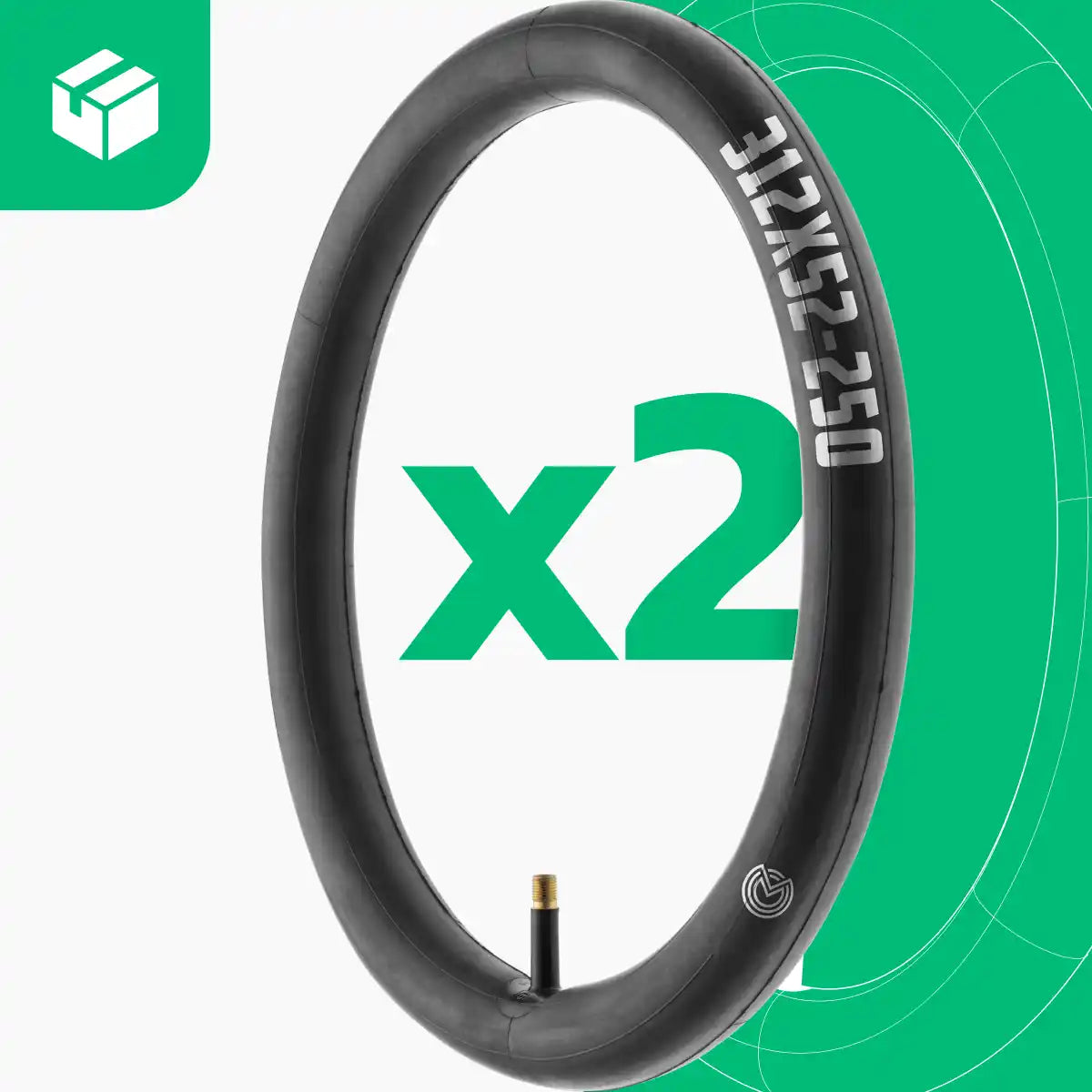 Cámaras de aire 12 pulgadas válvula recta