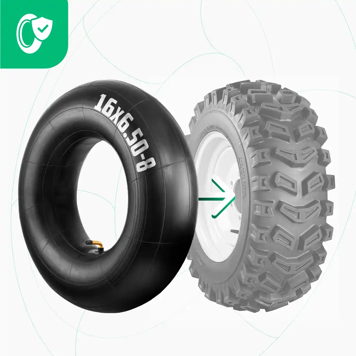 Cámaras de aire 16x6.50-8 buggy