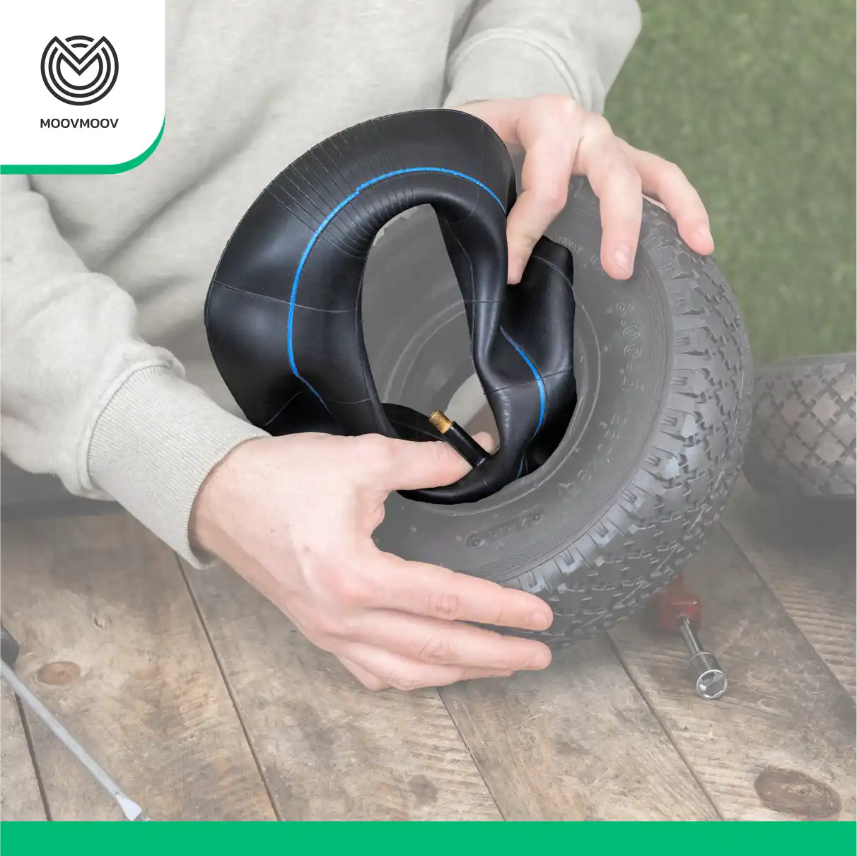 Cámaras de aire 260 x 85 válvula recta