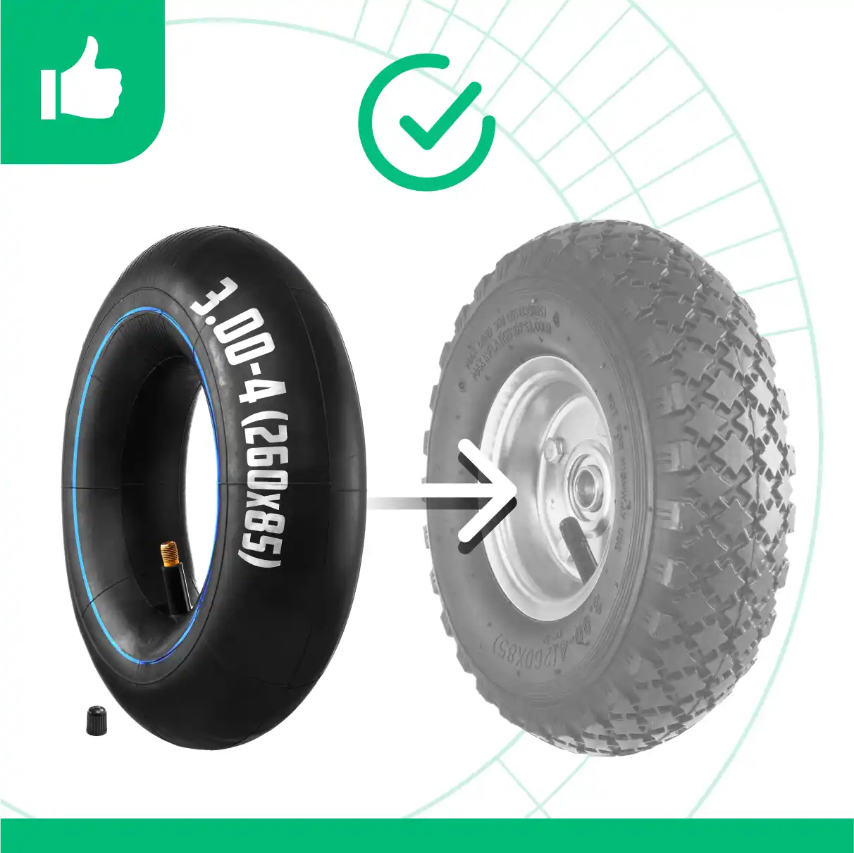 Cámaras de aire 260 x 85