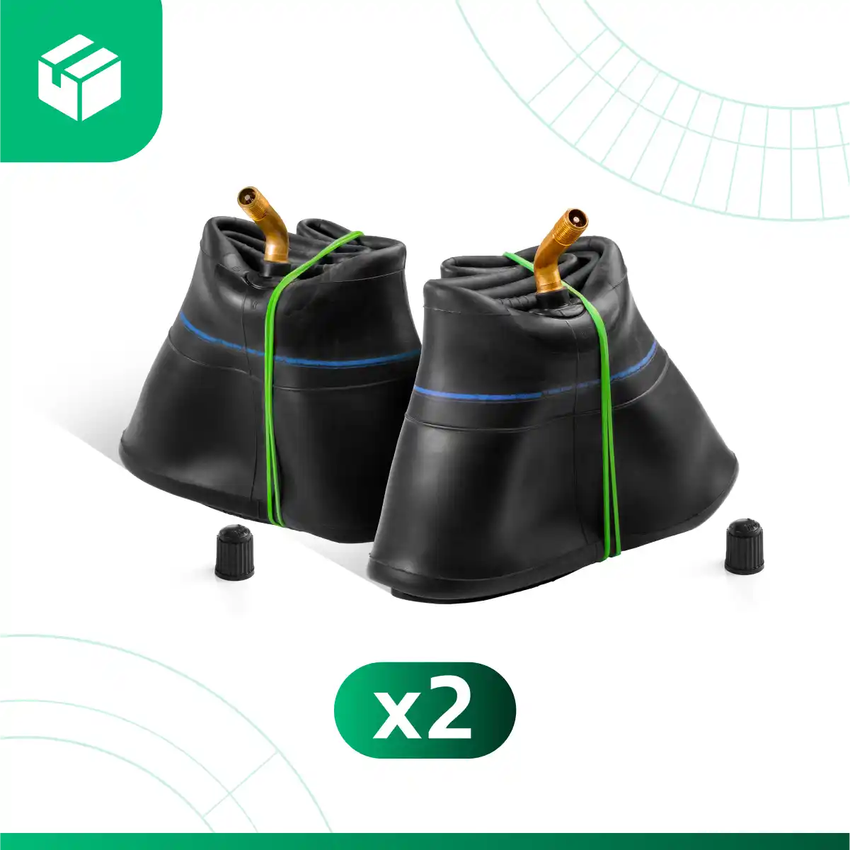 Cámaras de aire 4.80/4.00-8 carretilla válvula curva