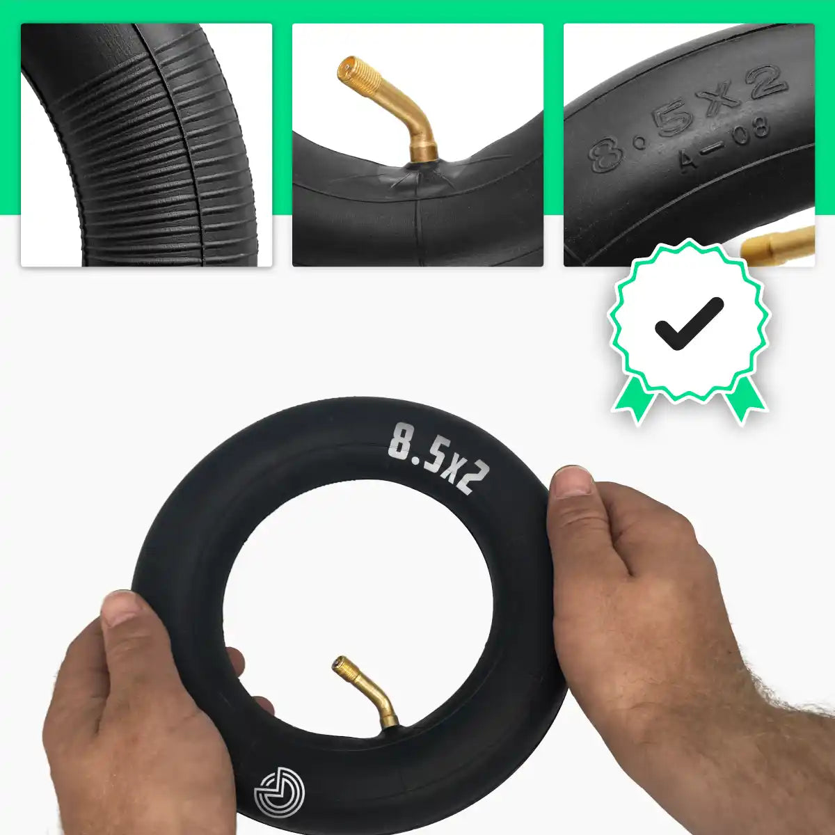 Cámaras de aire rueda 8.5x2 válvula 45