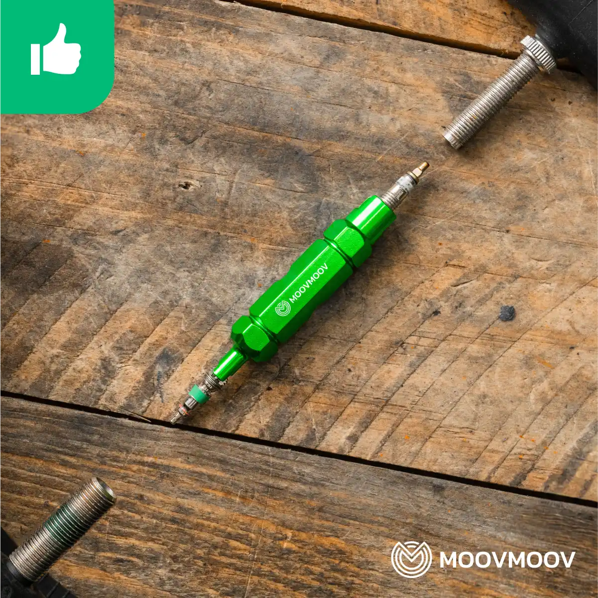 Aquí está el texto: Desmonta obús válvula cámara de aire extensión de válvula