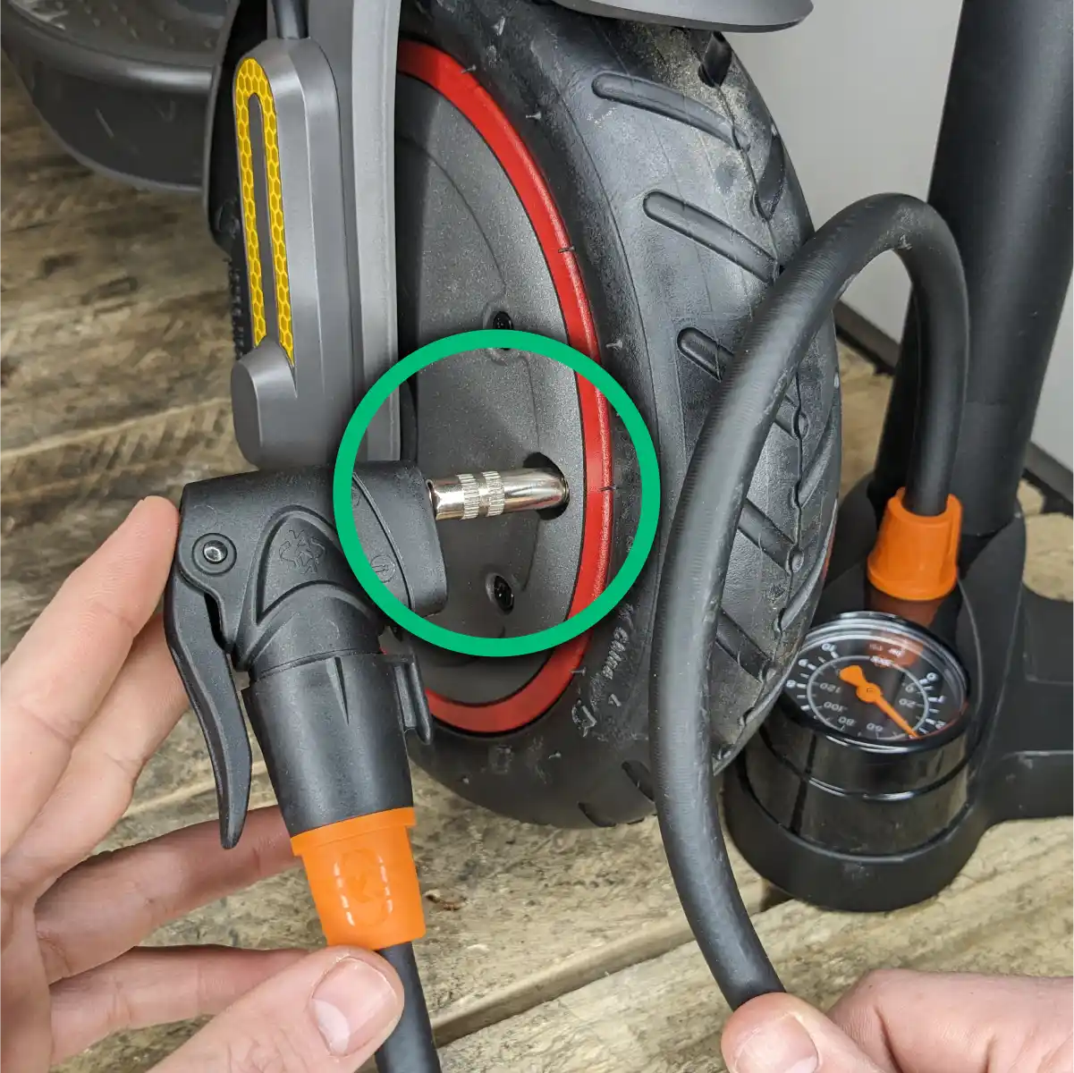 Boquilla para inflar neumáticos