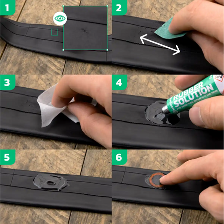 Kit de parches para bicicleta desmontar neumático bicicleta