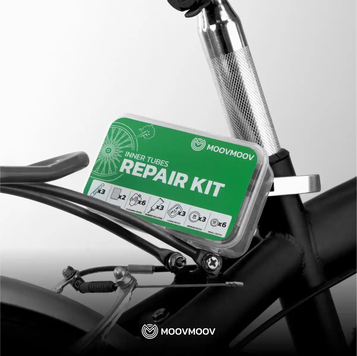 Kit parche para bicicleta reparar neumático bicicleta