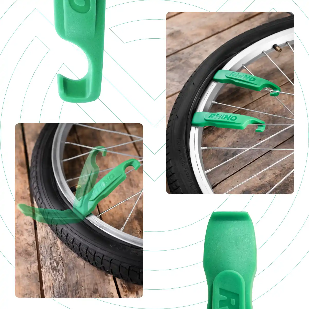 Herramienta desmonta neumáticos para bicicleta de carretera