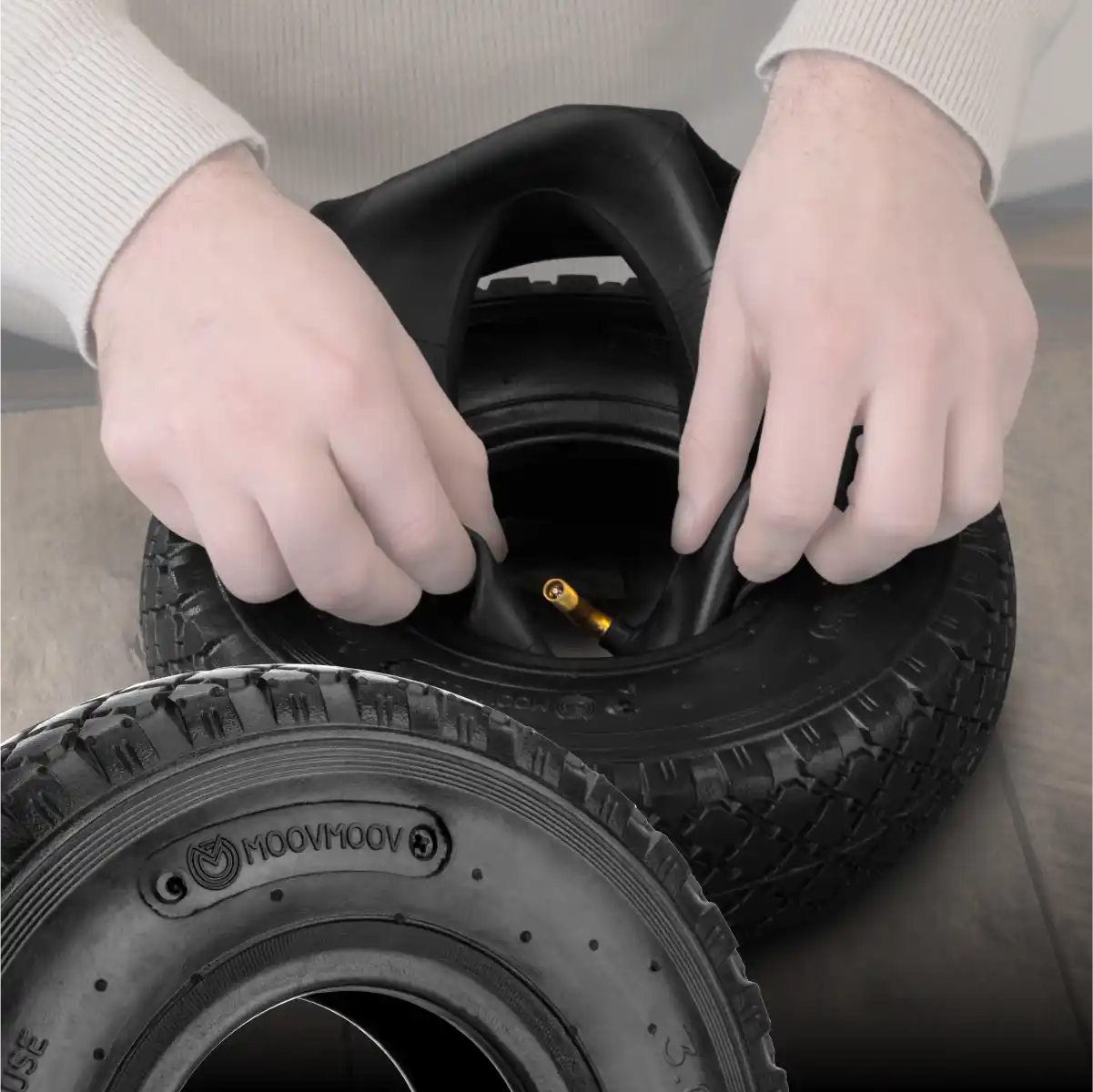 Neumático 260 x 85 cámara de aire