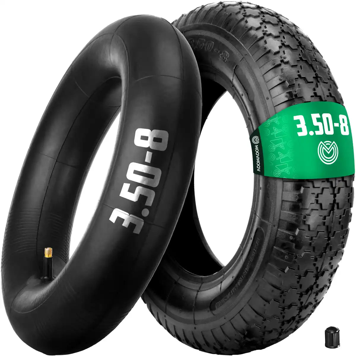 Neumático 3.50-8 con Cámara de aire Válvula recta