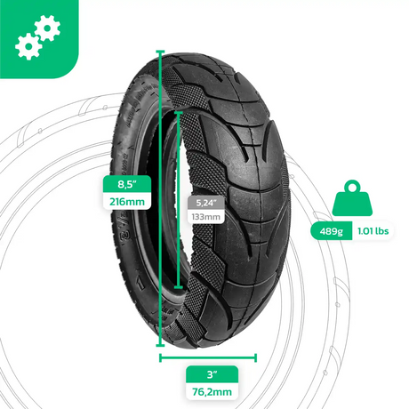 Neumático inflable 8 1/2x3 patinete