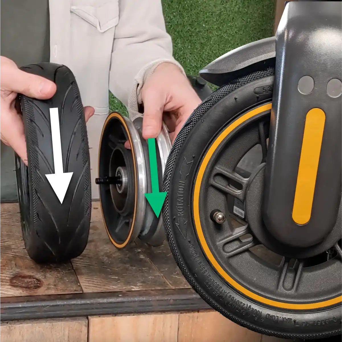 Neumático tubeless anti pinchazos 60 70 6 5