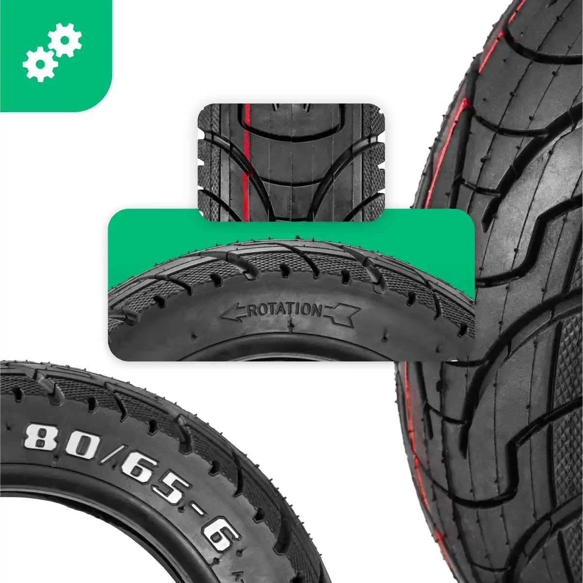 Rueda 10 pulgadas patinete dualtron