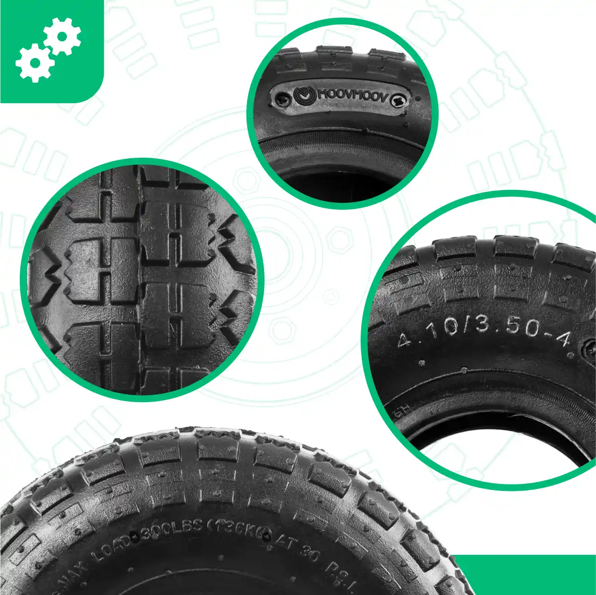 Rueda carretilla 4.10/3.50-4