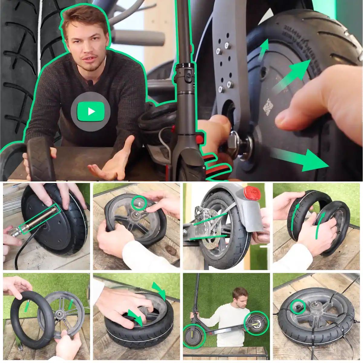 Rueda y kit de cámara de aire v3