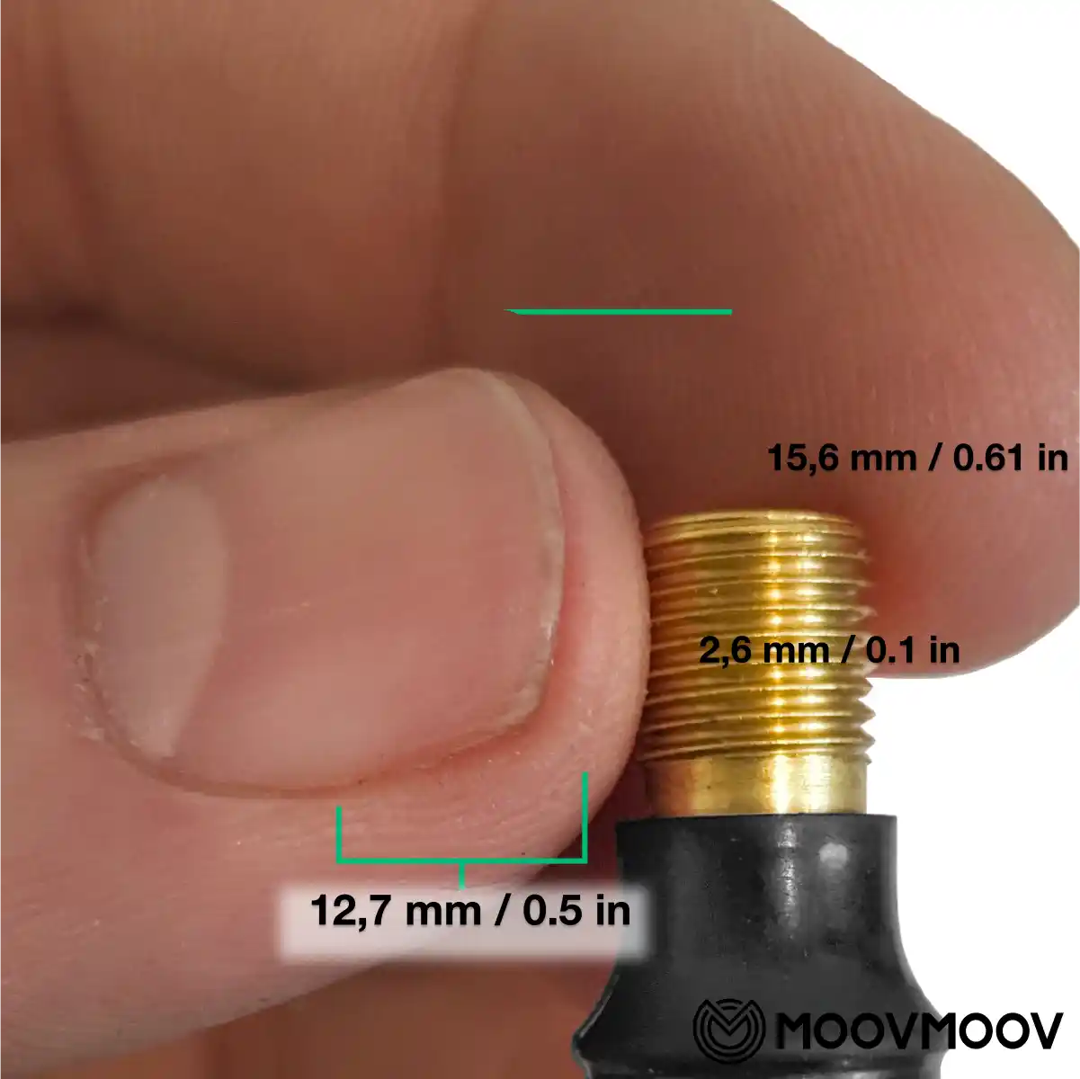 Patinete eléctrico válvula sin cámara