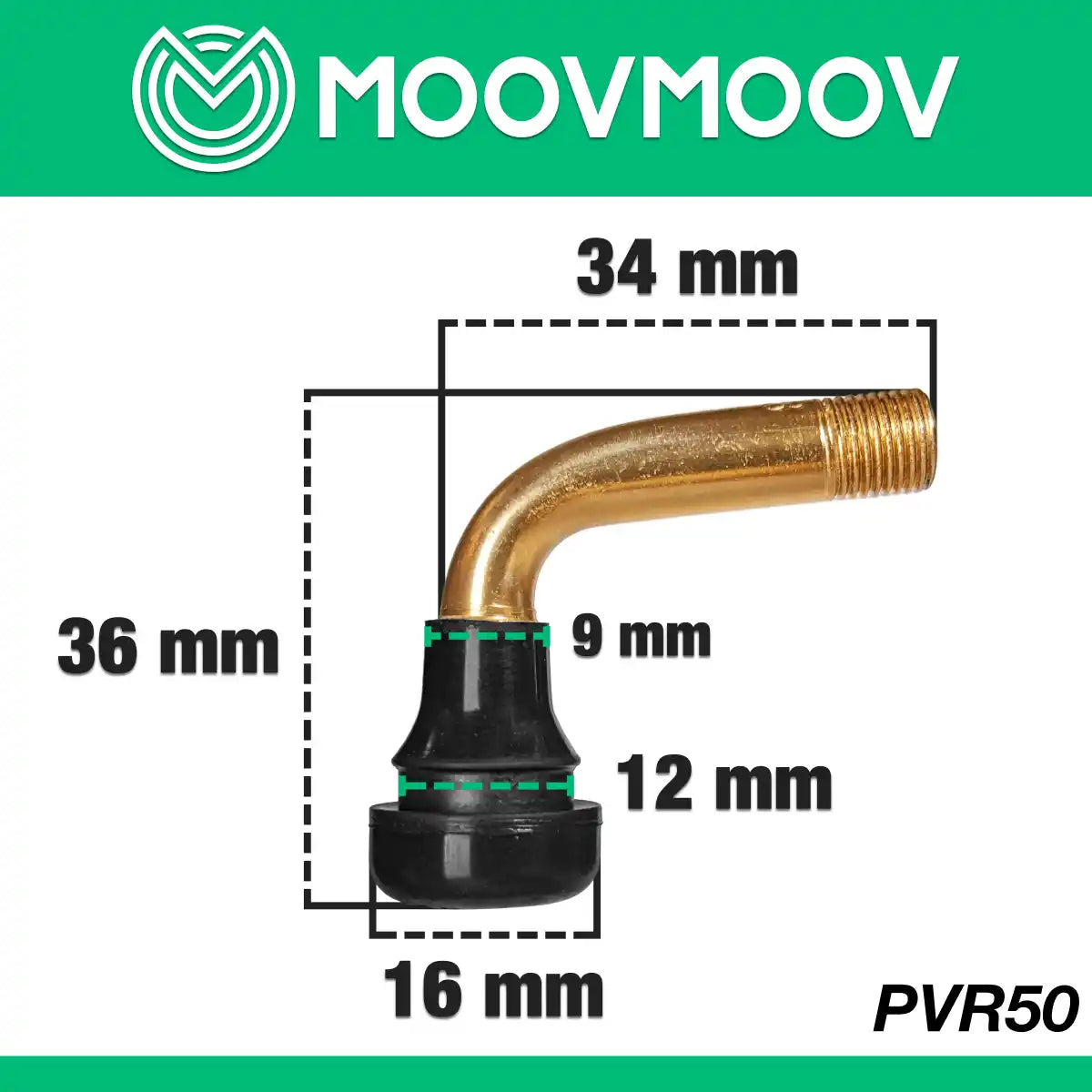 Válvula acodada patinete eléctrico