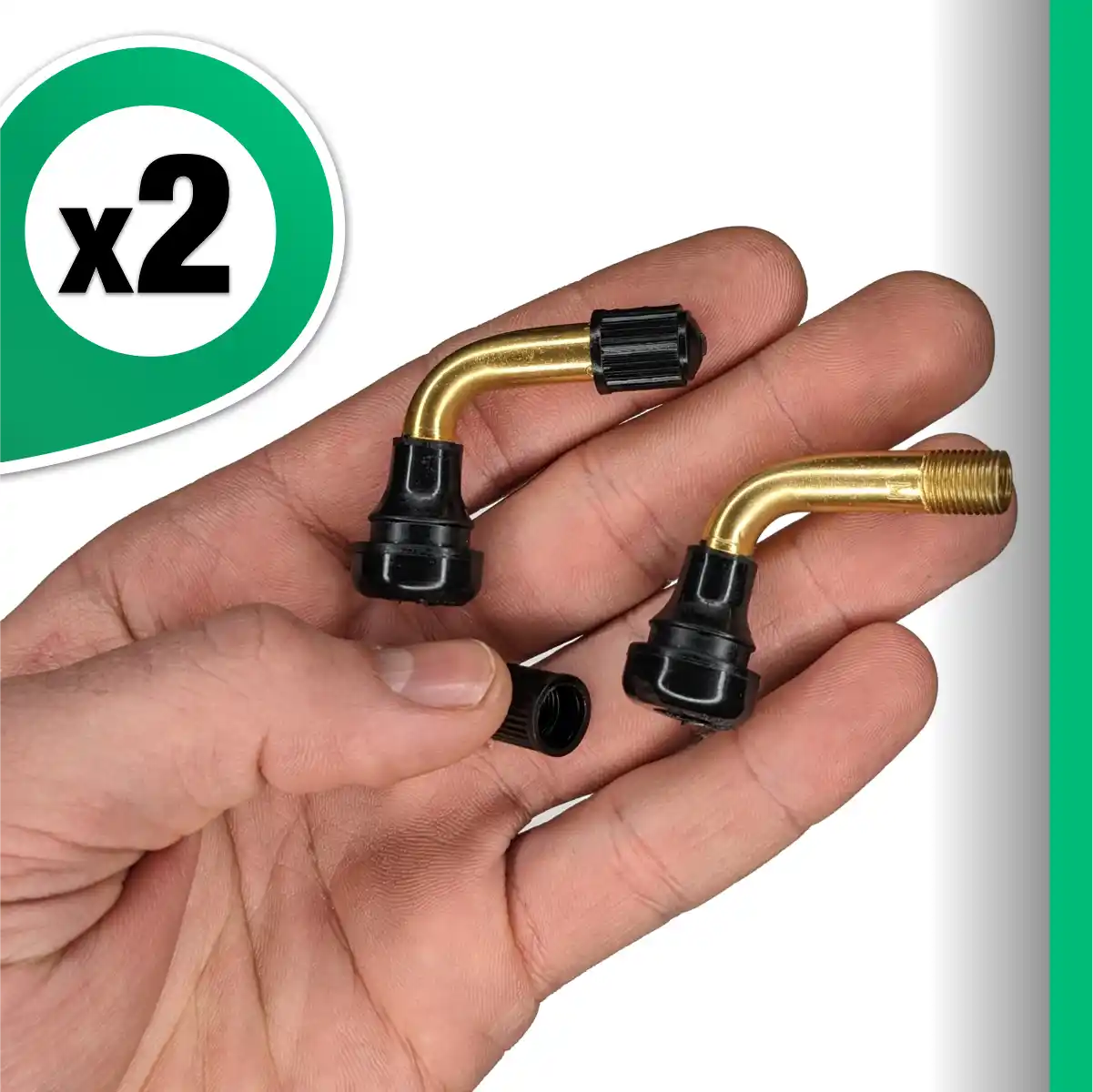 Válvula neumático sin cámara acodada